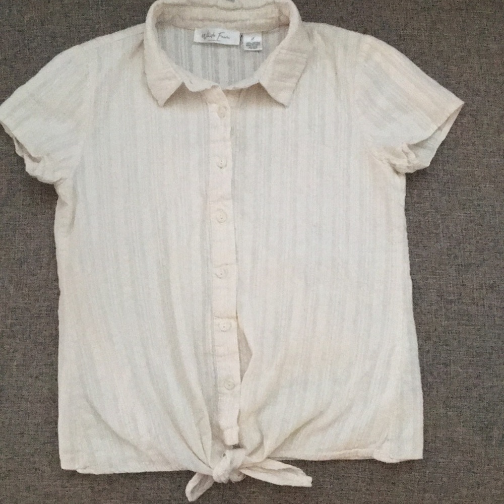 Beige Button Up